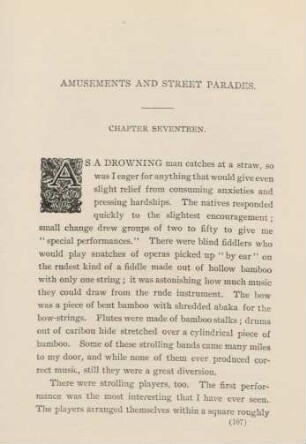 Amusements and street parades