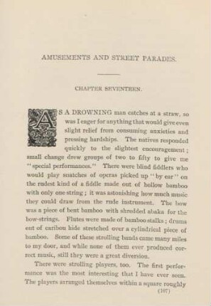 Amusements and street parades