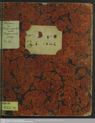 6.1846: Blätter der Vergangenheit und Gegenwart : eine Monatsschrift für Unterhaltung und Belehrung