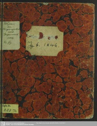6.1846: Blätter der Vergangenheit und Gegenwart : eine Monatsschrift für Unterhaltung und Belehrung
