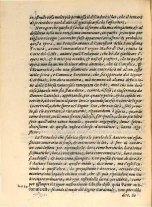 Difesa di Giovanni Marsilio a favore della Risposta dell'otto Propositioni contro la quale hà scritto l'illustriss.mo et rever.mo Sig. Cardinal Bellarmino