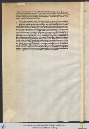 Alexandro .vj. Pontifici Maximi Ludovicus Bologninus Salutem Plurimum Dicit