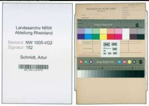 Entnazifizierung Artur Schmidt , geb. 26.03.1908 (Bergmann)