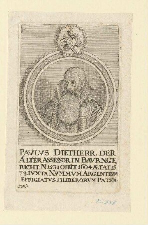 Paulus (I.) Dietherr d. Ä.; geb. 1531; gest. 1604