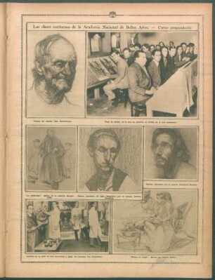 Las clases nocturnas de la Academia Nacional de Bellas Artes.- Curso preparatorio