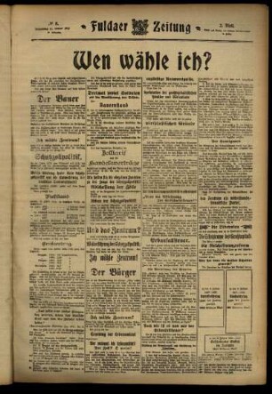Zweite Ausgabe vom Donnerstag, den 11. Januar 1912.
