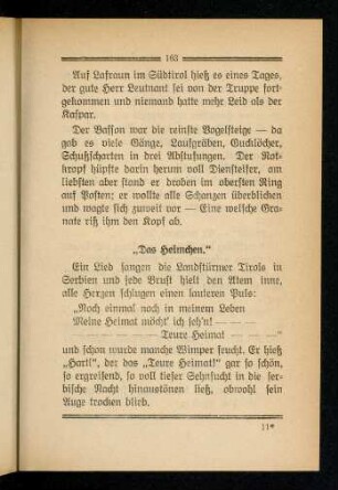 163-165, Das Heimchen