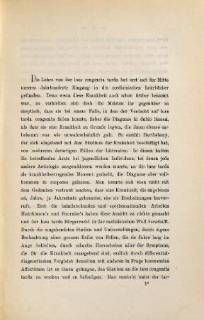 Ein Fall von Syphilis congenita tarda ...