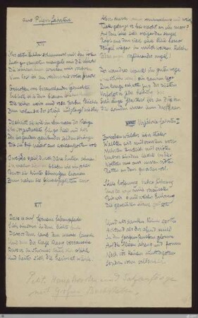 Zwischen wälder über thäler (Verjährte Fahrten I) : [SW II: H15(Pilgerfahrten)]; [SW II, S. 50/117]