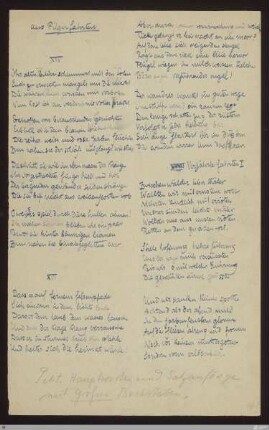 Zwischen wälder über thäler (Verjährte Fahrten I) : [SW II: H15(Pilgerfahrten)]; [SW II, S. 50/117]
