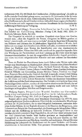 Deutsche Schriftsteller im Porträt, Bd. 2, das Zeitalter der Aufklärung, hrsg. von Jürgen Stenzel, (Beck'sche schwarze Reihe, 220) : München, Beck, 1980