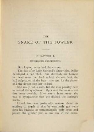 The snare of the fowler, 2