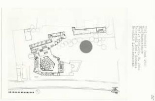 Landtagsgebäude (Diplomarbeit bei Bernhard Hermkes): Grundriss 1. Obergeschoss 1:200