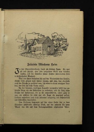 Fräulein Minchens Heim