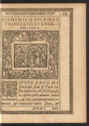 Dominica IIII. Post Trinitatis Evangelium, Lucae 6.