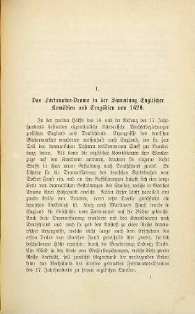 Die deutschen Fortunatus-Dramen des 17. Jahrhunderts