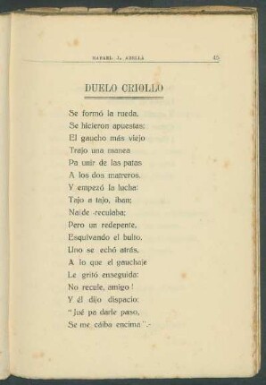 Duelo Criollo