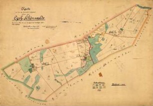 Katasterkarte des Gutes Groß-Schönwalde, Hof 1 und 2