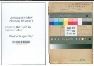 Entnazifizierung Karl Brandenburger , geb. 08.01.1902 (Buchhalter)