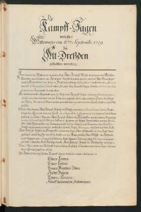 Kampf-Jagen zu Alt-Dresden (6.Sept.)