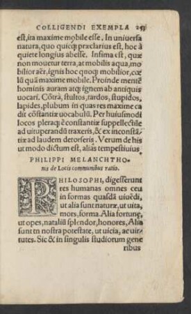 Philippi Melanchthonis de Locis communibus ratio.