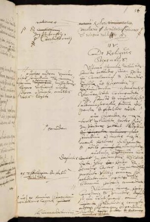 IV. De Reliquis Stipendiis.
