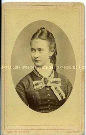 Porträt eines jungen Mädchens, Carte de Visite