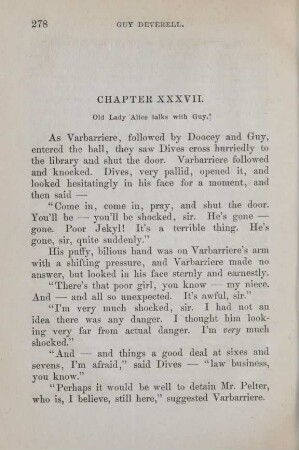 Chapter XXXVII. Old Lady Alice talks with Guy