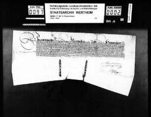 Herzog Christoph von Württemberg belehnt die Grafen Friedrich, Ludwig und Albrecht zu Löwenstein mit der Grafschaft Löwenstein.