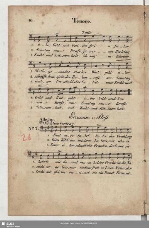 No. 7 Ecossaise: Eint eure Jubellieder
