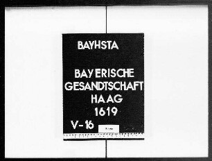 Briefe an die bayerische Gesandtschaft von A. de Saint Vanne aus Poppelsdorf (1)