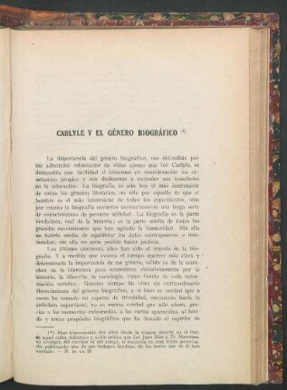 Carlyle y el género biográfico