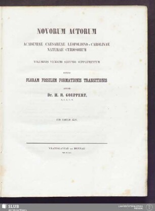 22,Suppl.: Nova acta Academiae Caesareae Leopoldino-Carolinae Germanicae Naturae Curiosorum