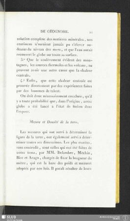 Mesure et Densité de la terre