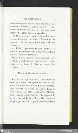 Mesure et Densité de la terre