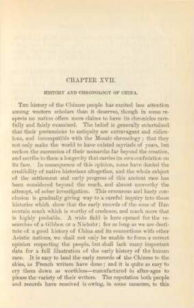 Chapter XVII. History and chronology of China