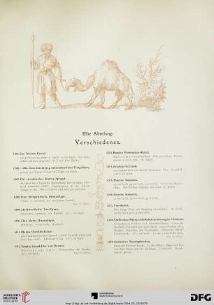 Elfte Abteilung: Verschiedenes (Nr. 1287-1382)