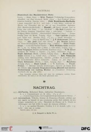 Nachtrag (Nr. 3377-3437)