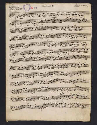 1-16, Violino I.