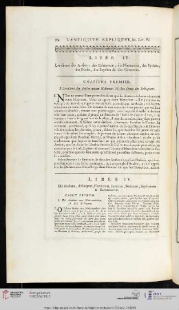Livre IV / Liber IV