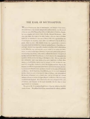 The Earl of Southampton.
