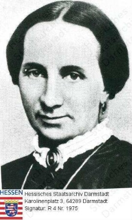 Römheld, Wilhelmine geb. Jungeblodt (1825-1875) / Porträt, Brustbild