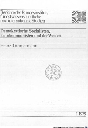 Demokratische Sozialisten, Eurokommunisten und der Westen