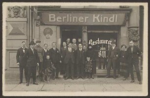 Ansichtskarte "Restaurant § 11", Schleiermacherstraße 11