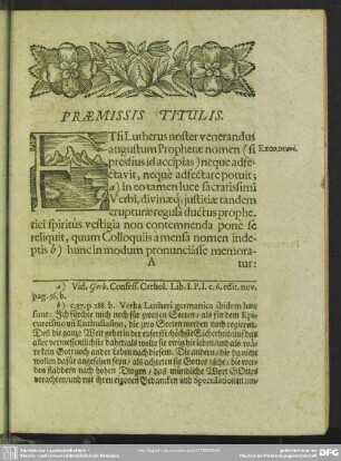Praemissis Titulis