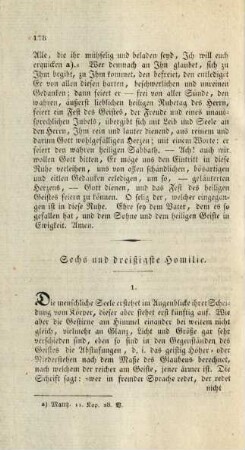 Sechs und dreißigste Homilie