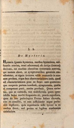 Tentamen de hysteria : dissertatio inauguralis