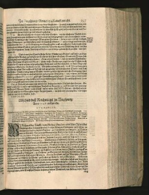 Abschied deß Reichstags zu Augspurg/ Anno 1548 auffgericht. [u.a.]