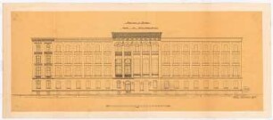 Lehrerseminar Fidicinstraße, Berlin-Kreuzberg: Seminargebäude: Aufriss 1:100