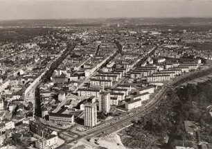 Luftbildaufnahmen von Karlsruhe. Mühlburg - Mühlburger Feld